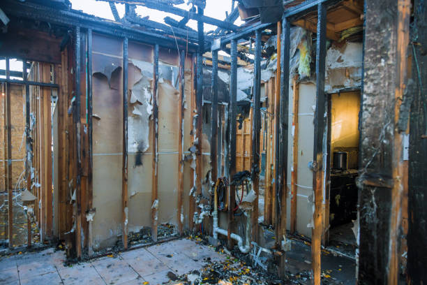 Professional Fire Damage Removal technician working in Oskaloosa, KS